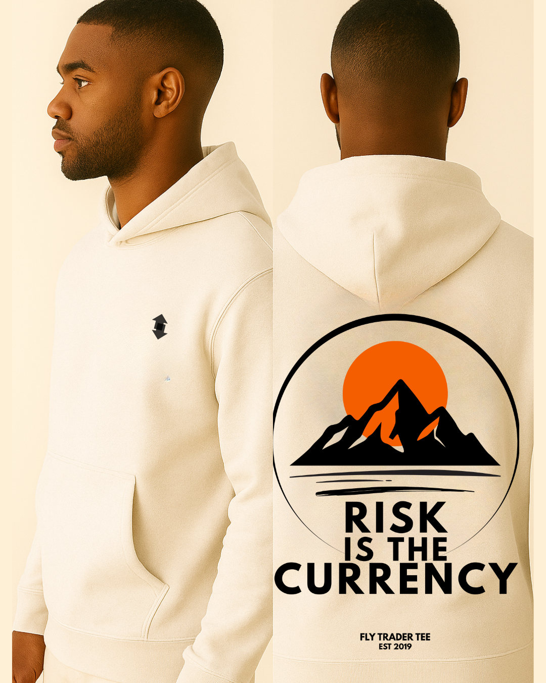 Risk Is The Currency™ HOODIE (SAND)