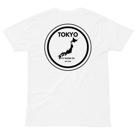 Tokyo Dedication Night Trader T-Shirt  WHITE | Asian Session | Fly Trader Tee
